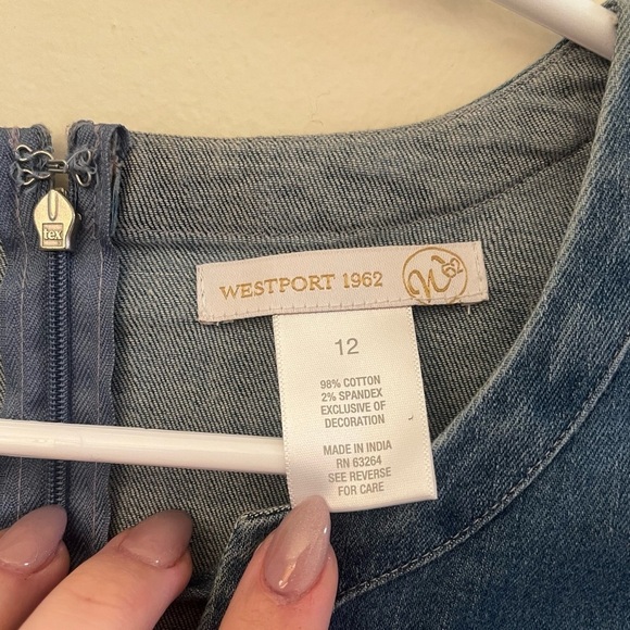 Westport 1962 Denim Lace Up Dress - Picture 3 of 3